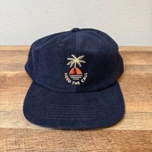 Howler Bros Sunset Palm Navy Cotton Strapback Embroidered Heed The Call